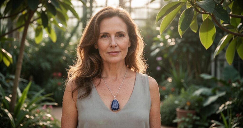 Pendentif en sodalite : comment cette pierre favorise votre intuition et votre concentration
